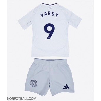 Billige Fotballdrakt Leicester City Jamie Vardy #9 Replika Tredjedraktsett Barn 2024-25 Kortermet (med bukser)
